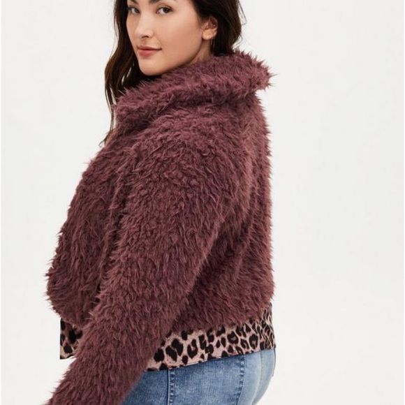 Sherpa Crop Jacket Torrid 3X - Picture 7 of 7